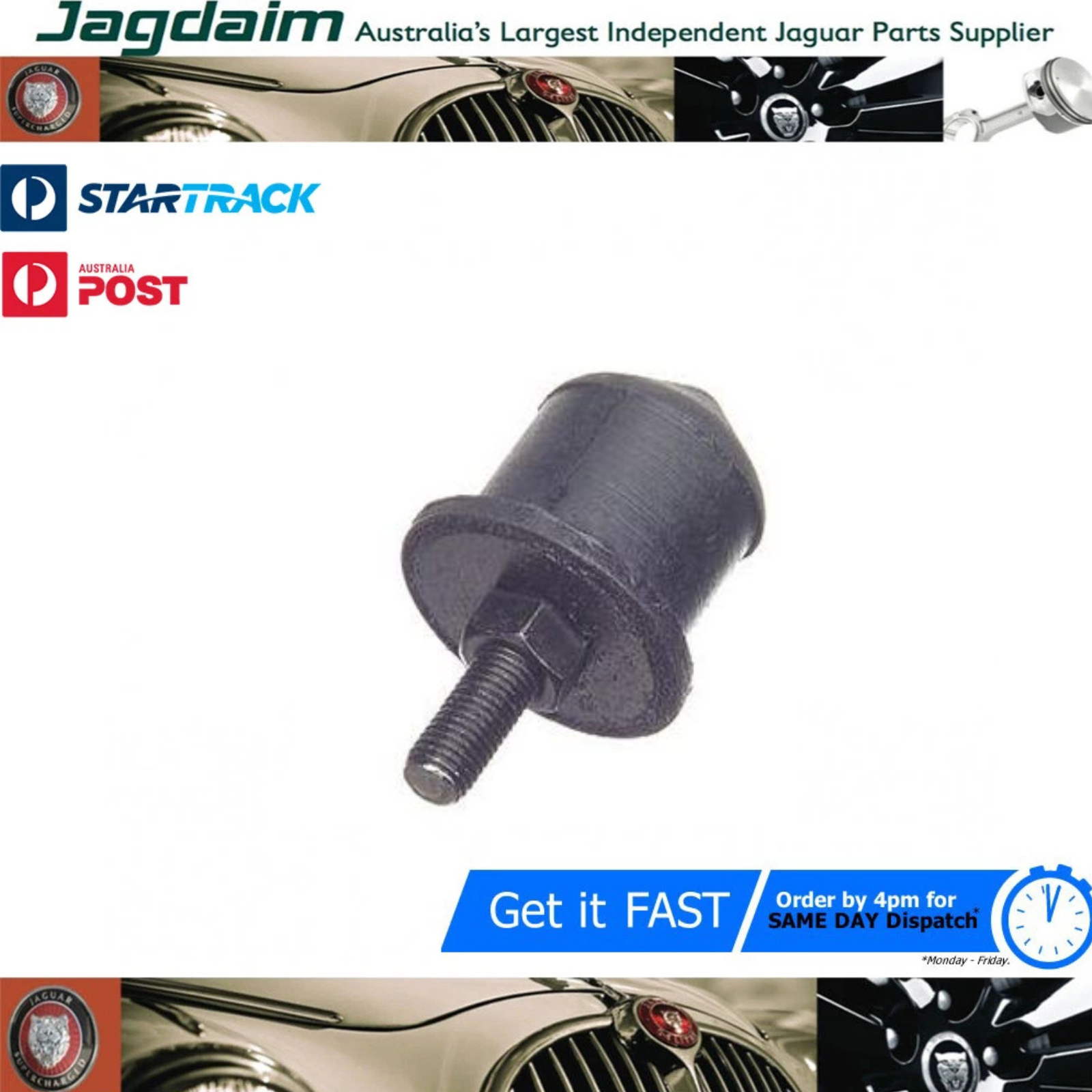 57-114.png New Jaguar Bump Stop Upper Front XJ XJS C29979* - Image 1