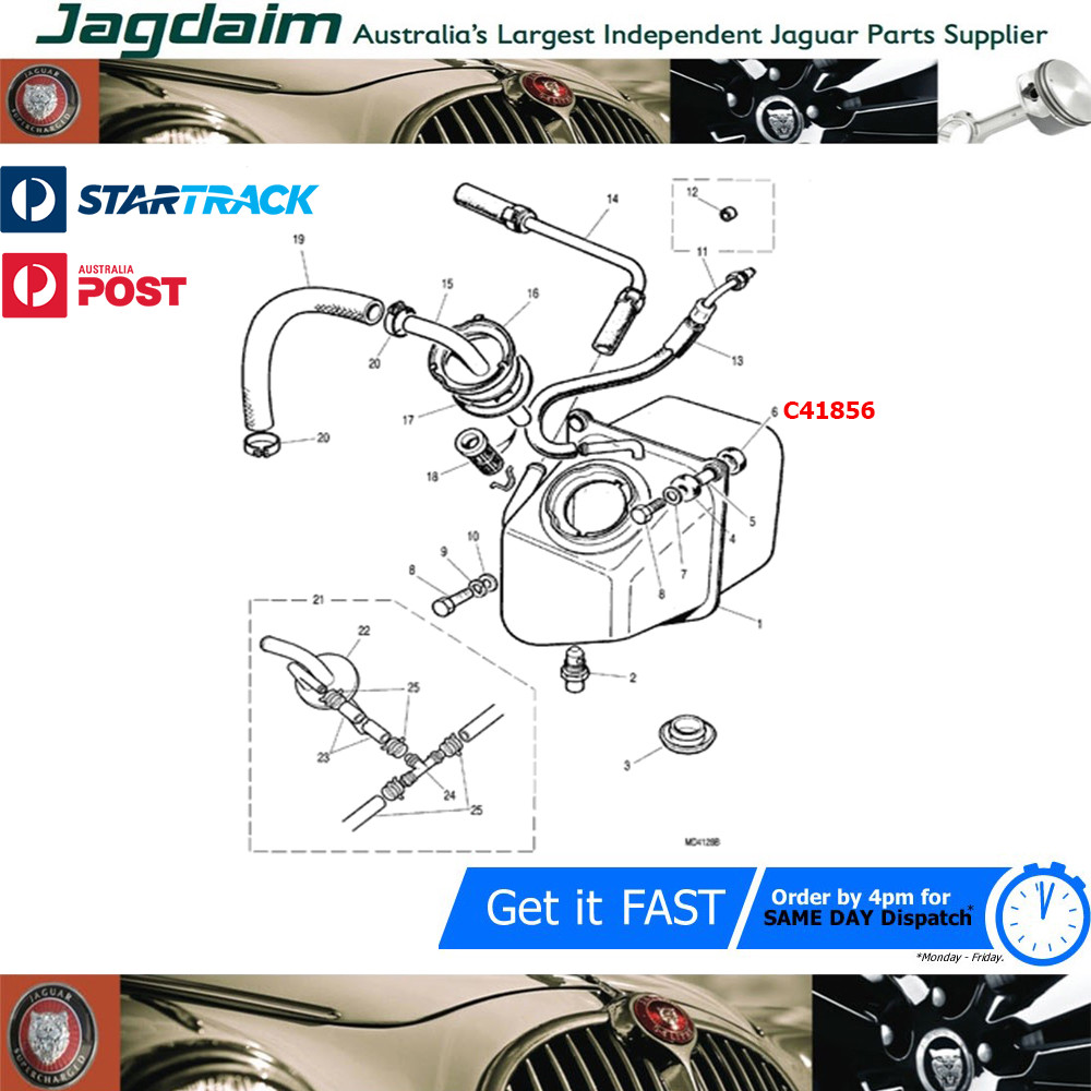 57-1203.jpg New Jaguar XJS Fuel Tank Sump Mount Spacer Bush C41856 - Image 1