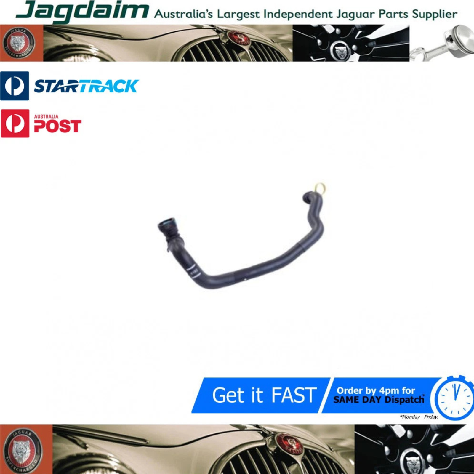 57-122.png New Jaguar Intercooler Inlet Hose XK F Type XJ C2P25496 - Image 1
