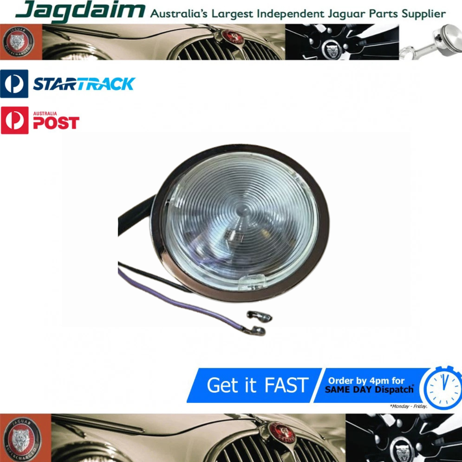 57-143.png New Jaguar Interior Lamp Rear Mk 2 3.4 3.8 340 C44322 - Image 1