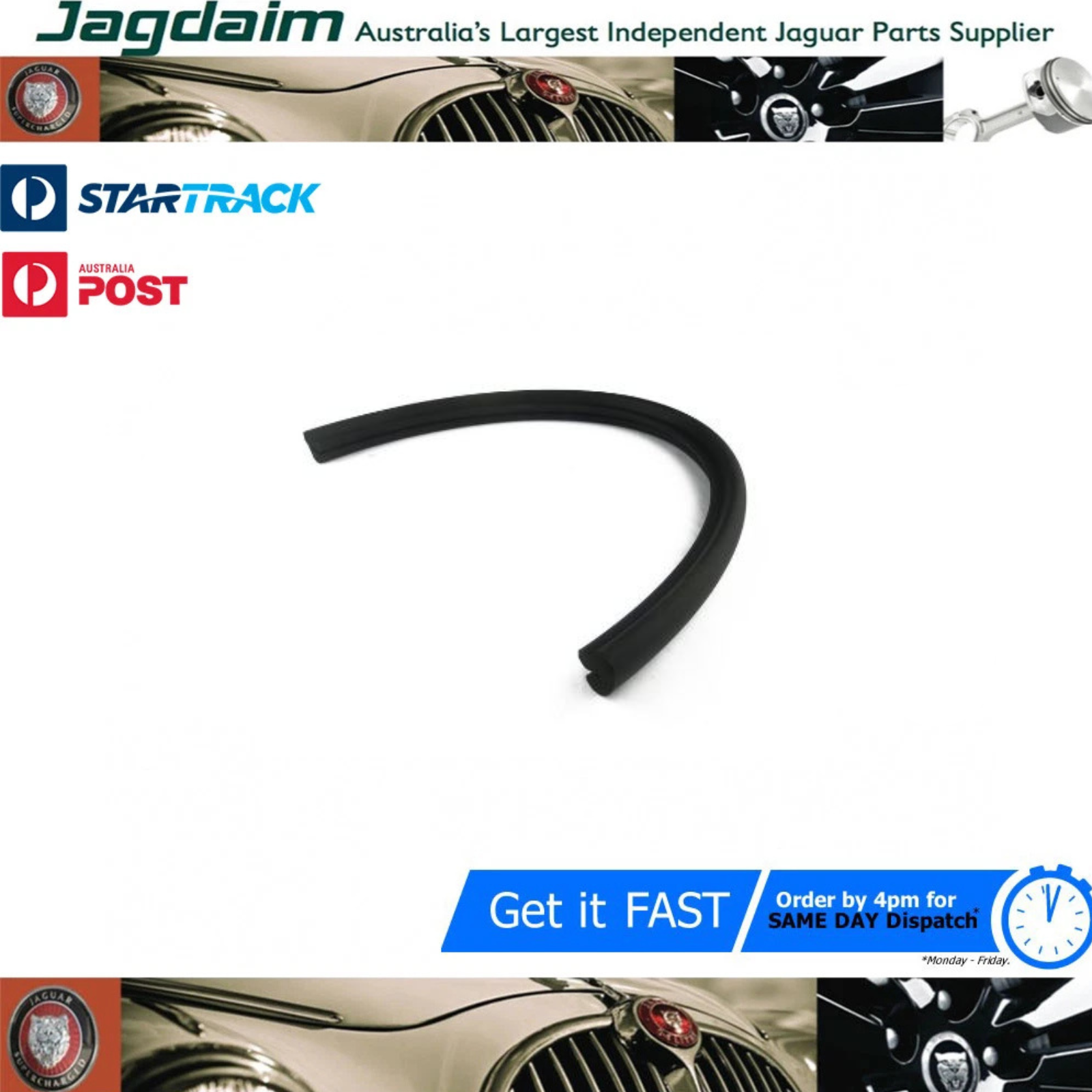 57-159.png New Jaguar Bonnet Rear Seal MK2 V8 420 S Type BD4920/3 - Image 1