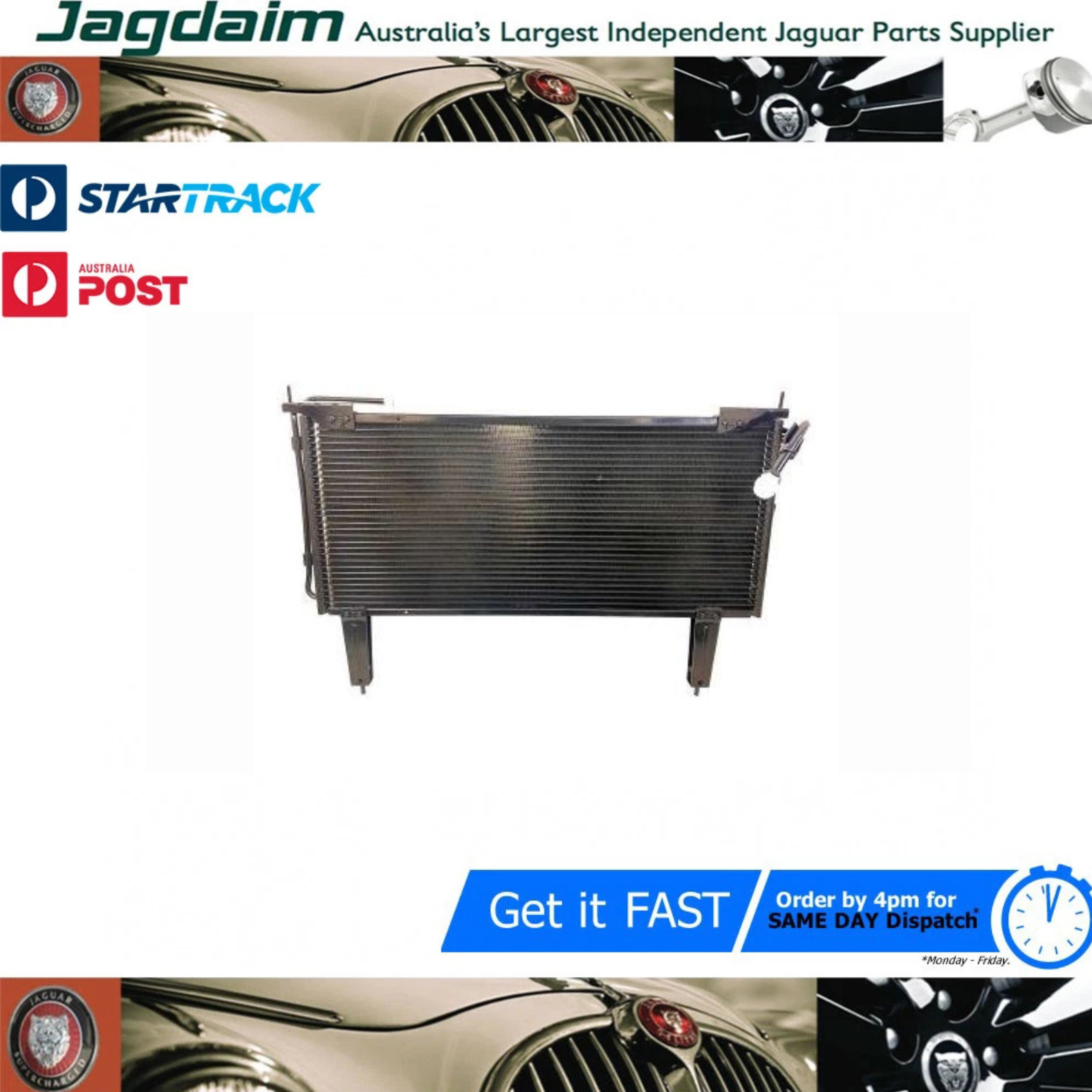 57-187.png New Jaguar Condenser XJS 4.0 5.3 Litre MHD7390BA* - Image 1