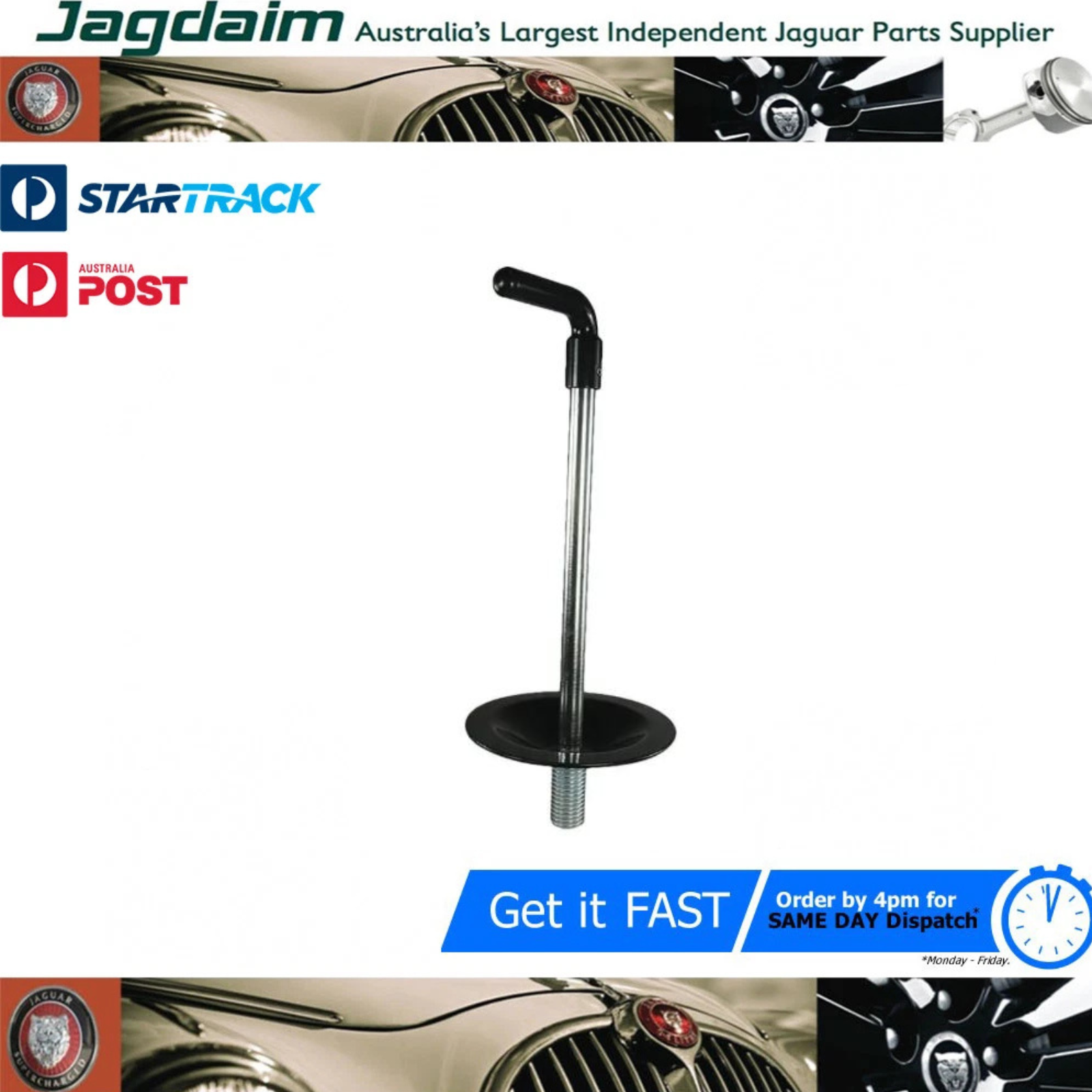 57-200.png New Jaguar Spare Wheel Clamp XJ S3 E Type BD36808 - Image 1