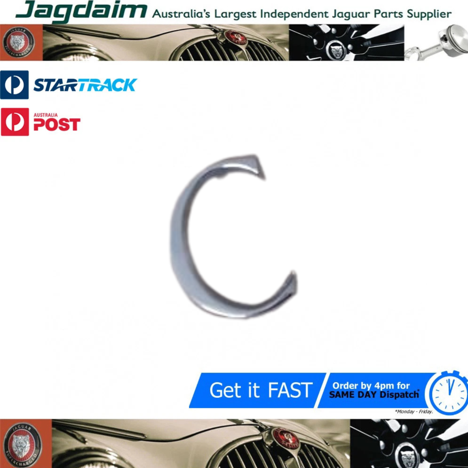 57-205.png New Jaguar Letter 'C' Boot Badge BD40971 - Image 1