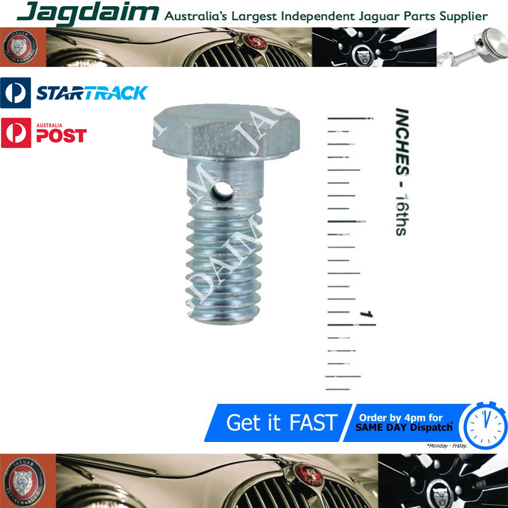 57-243.jpg New Jaguar Daimler XJ6 XJ12 E/S-Type Mark 2 420 Oil Feed Pipe Banjo Bolt C5846 - Image 1