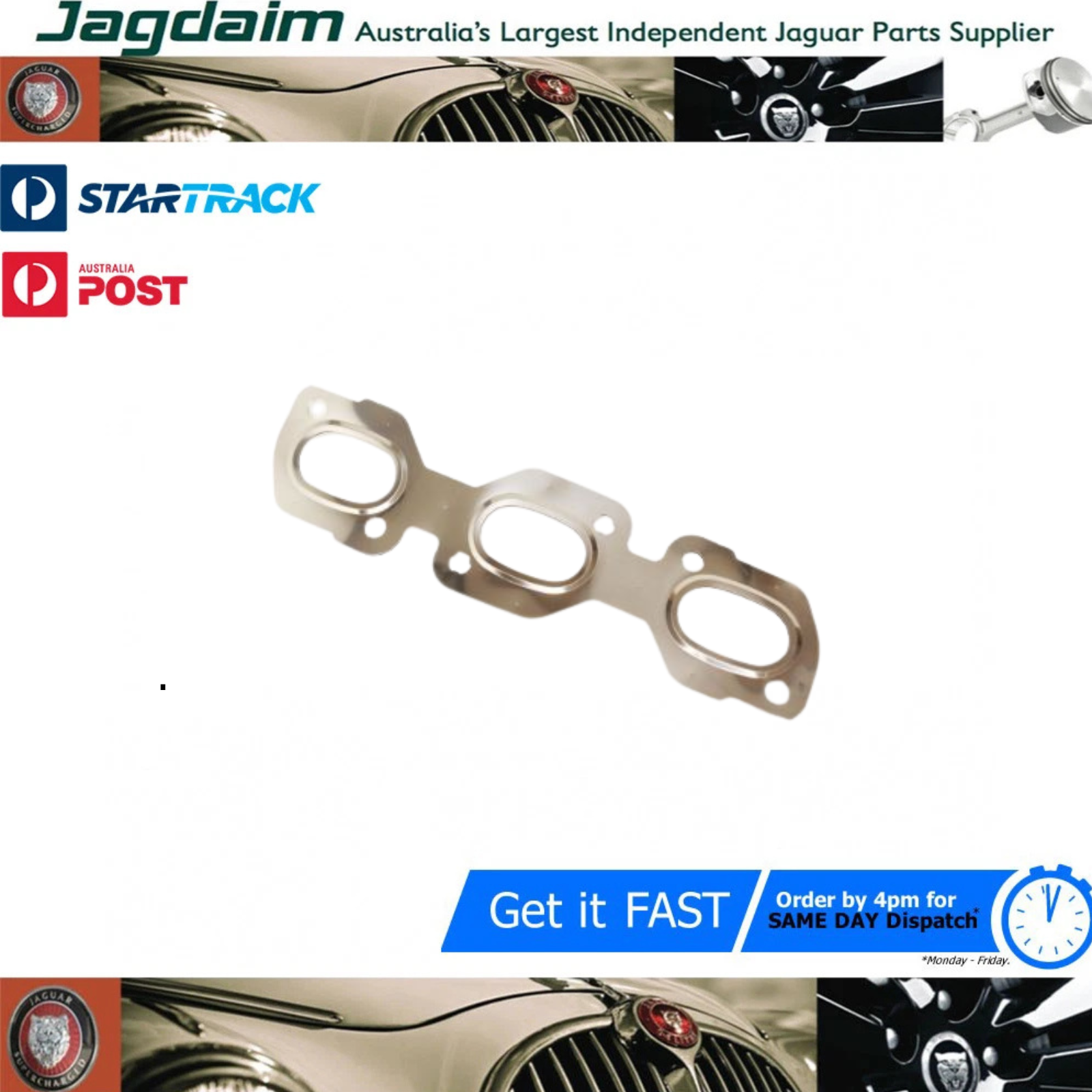 57-244.png New Jaguar Gasket Exhaust Manifold V6 S Type X Type XF X350 XJ C2S33620 - Image 1