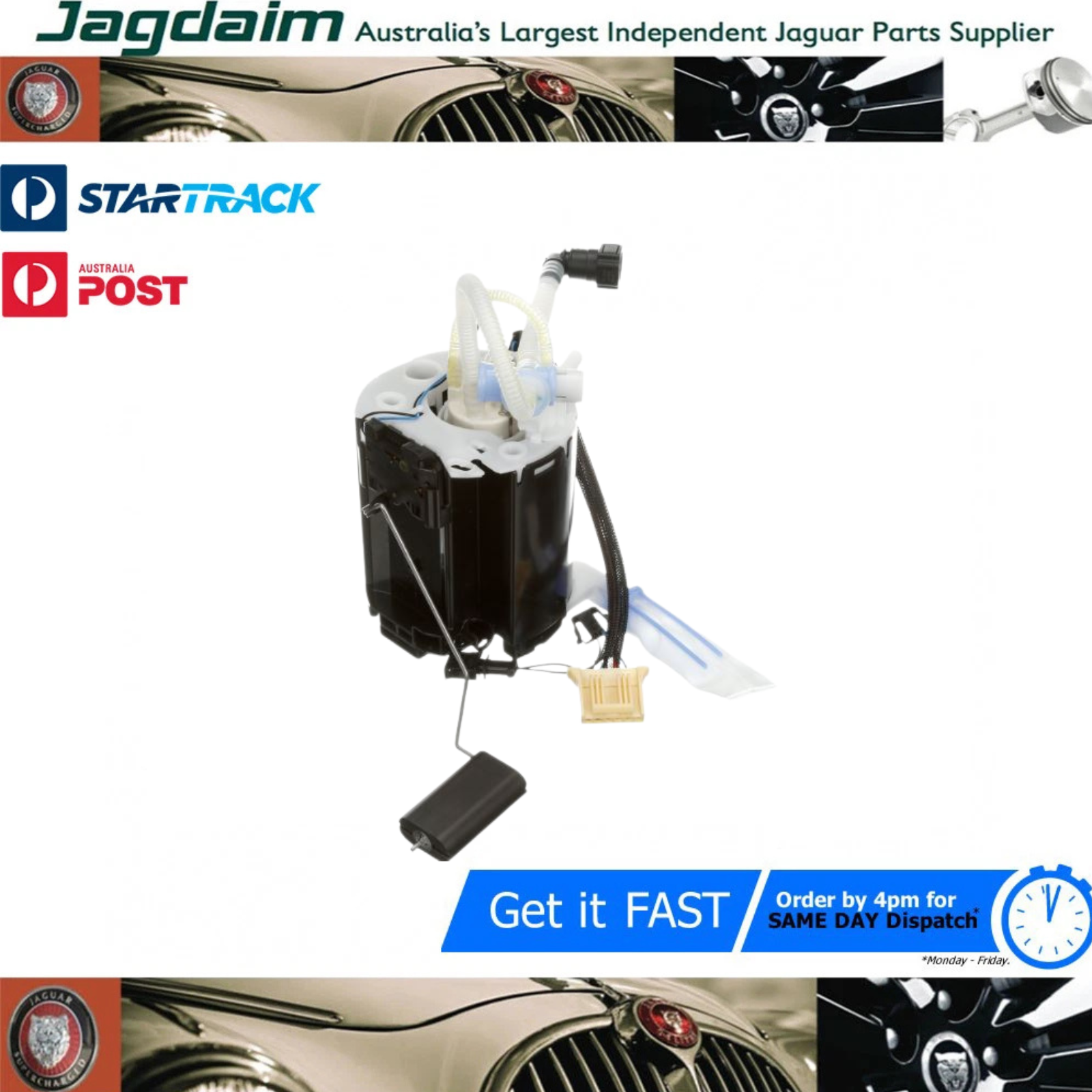57-254.png New Jaguar Fuel Pump XF XJ 2010 2.0 3.0 5.0 C2D37814* - Image 1