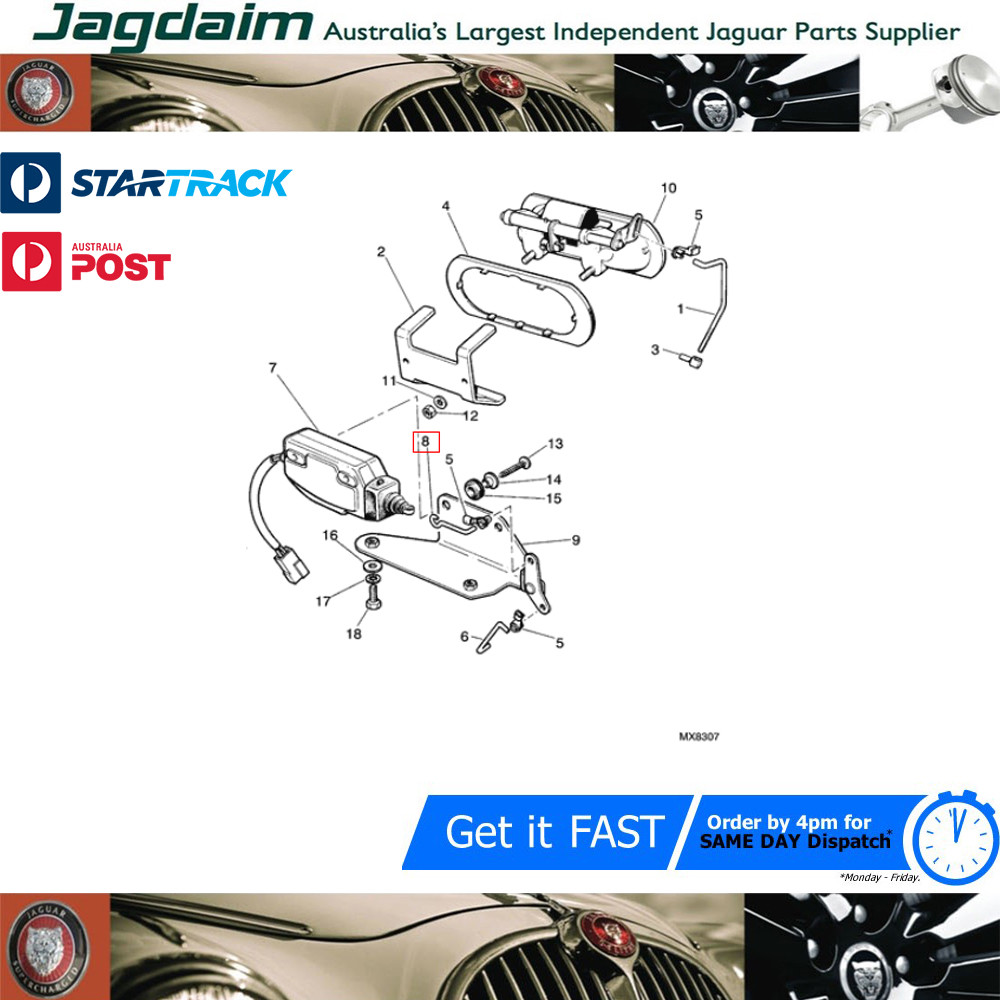 57-2672.jpg New Jaguar S3 Solenoid Lock BAC4583 - Image 1