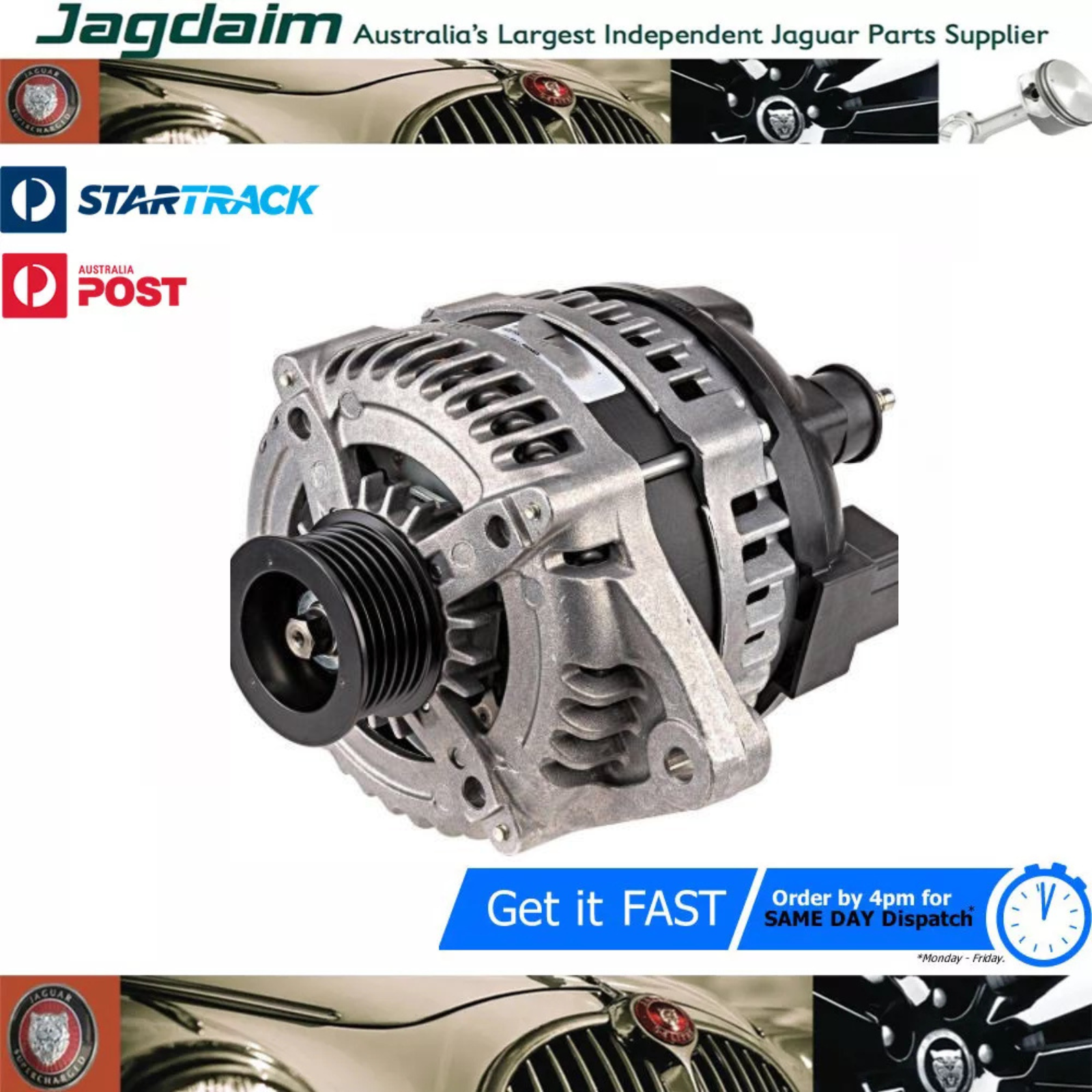 57-268.png New Jaguar Alternator XF 4.2 C2Z3414* - Image 1