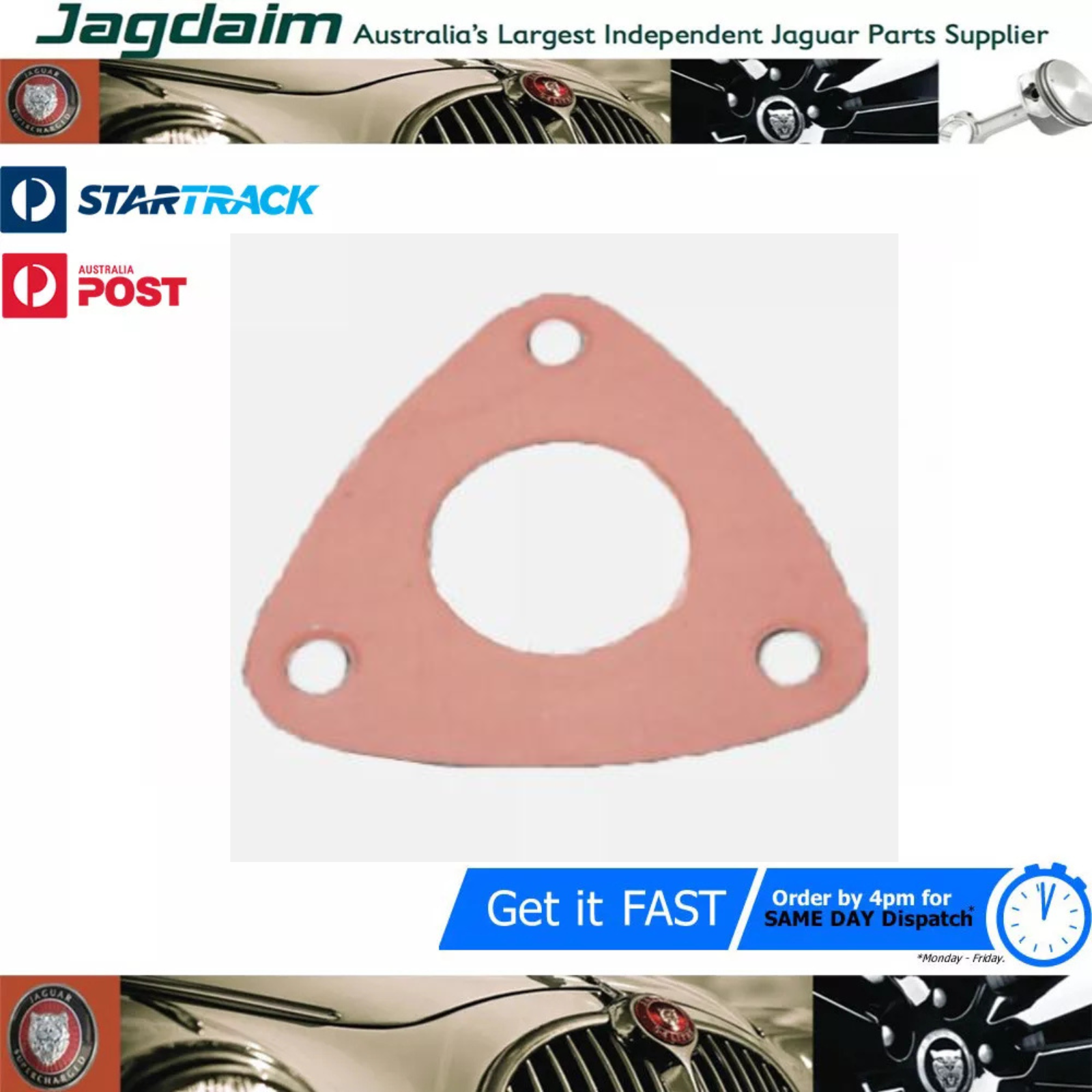 57-277.png New Jaguar Daimler S1 XJ6 S2 Water Filler Housing Thermostat Gasket C31022* - Image 1