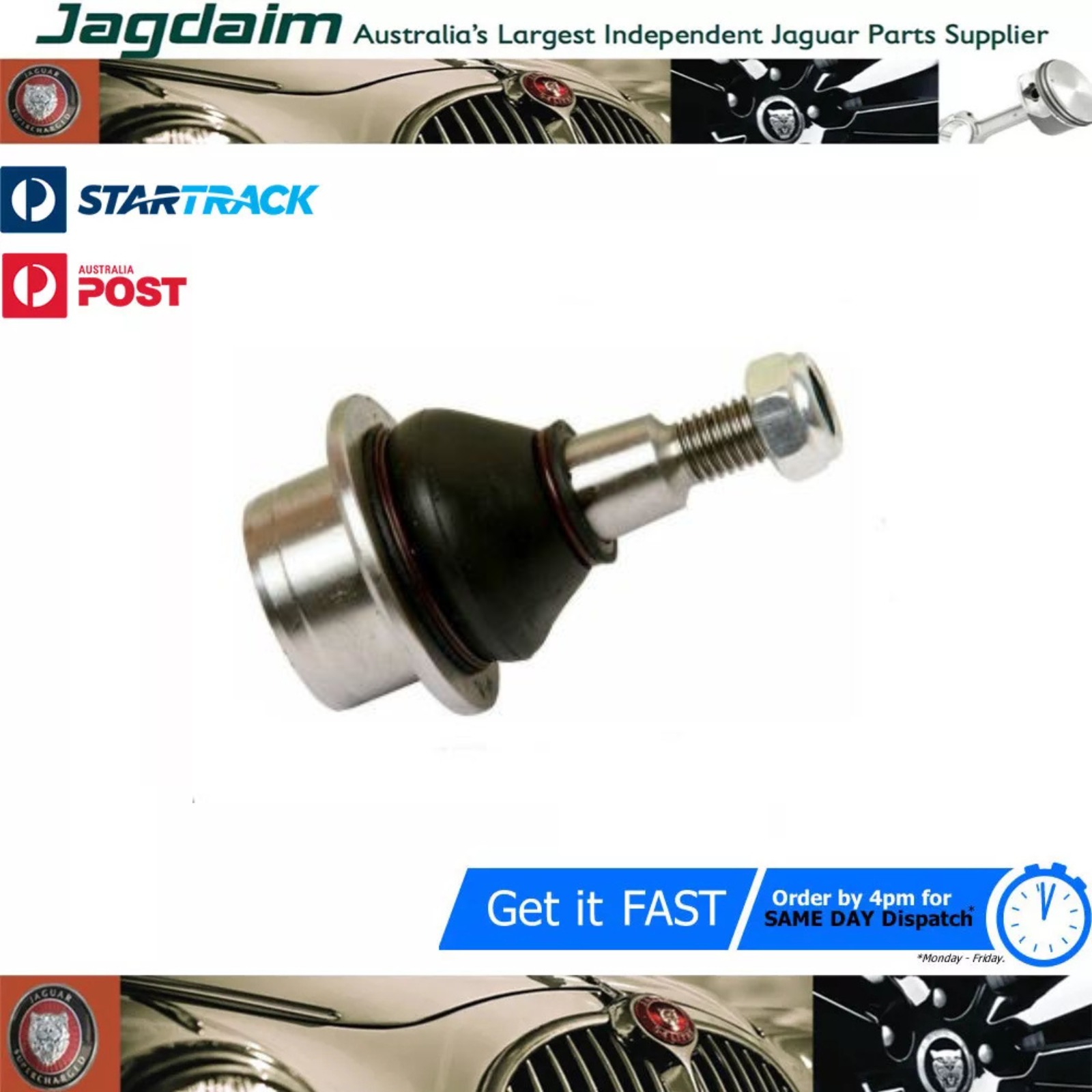 57-301.png New Jaguar Ball Joint Front Lower Late S Type XK XJ8 C2C25788BJ - Image 1