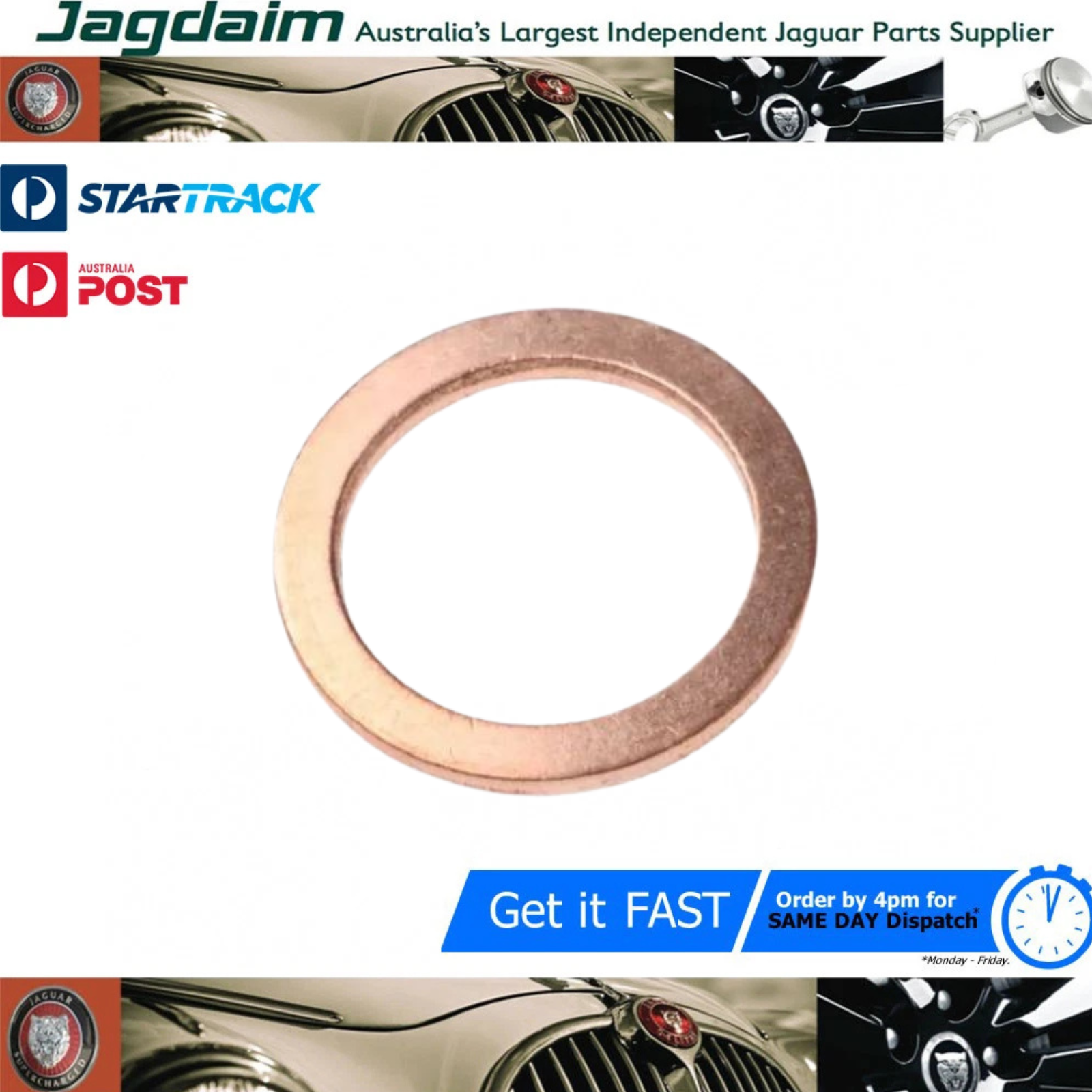 57-322.png New Jaguar Copper Washer 28 X22 SBS9050 - Image 1