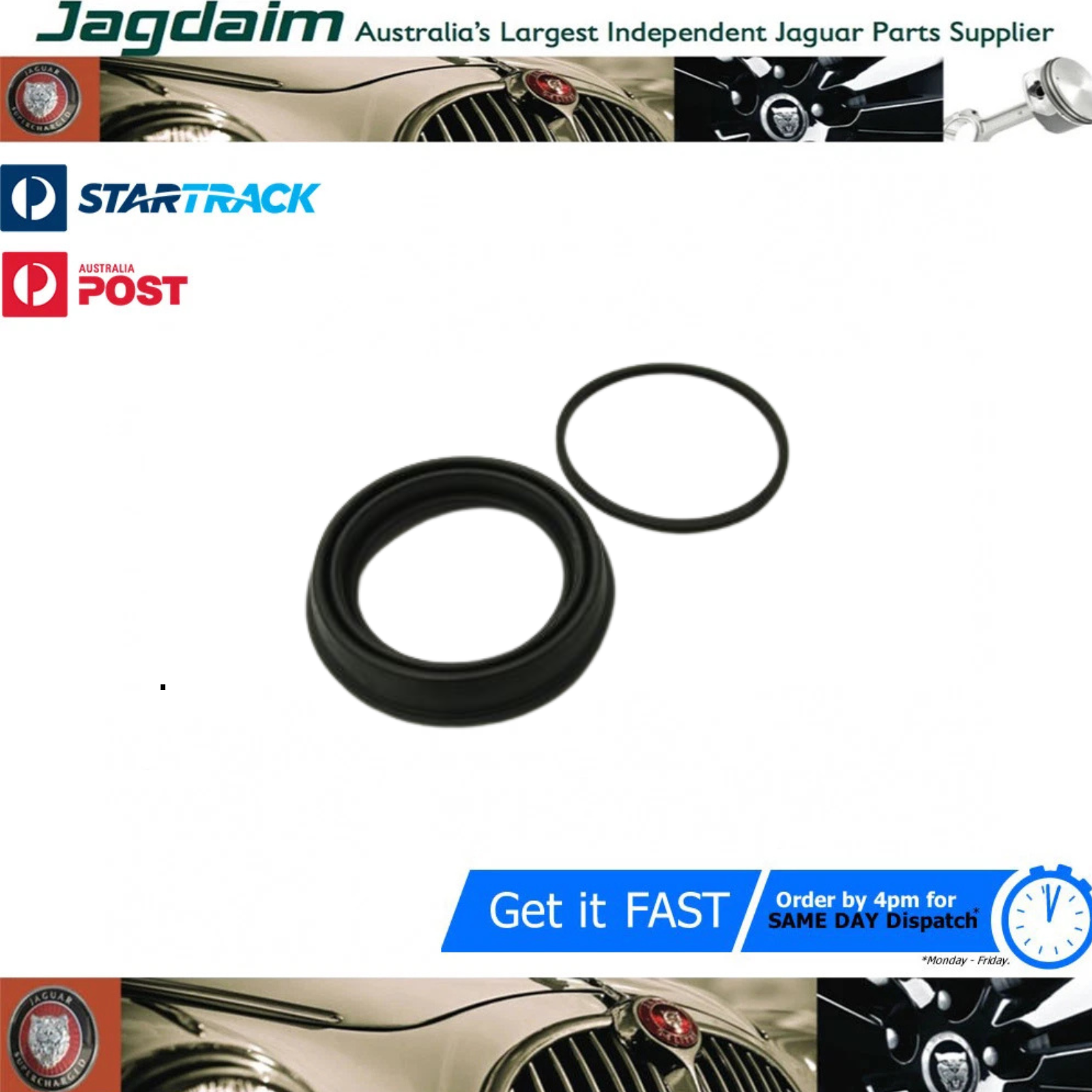 57-374.png New Jaguar Brake Caliper Service Kit Front S Type XF XJ8 XK C2C27274 - Image 1