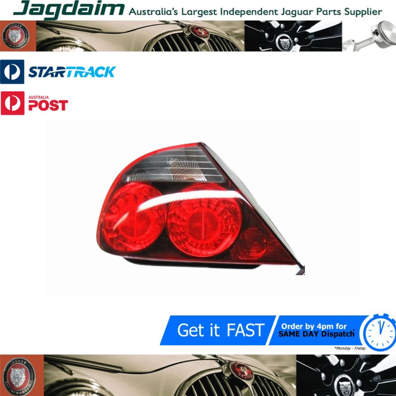 57-384.png New Jaguar Lamp Tail Light LH 4.2 Supercharged S Type XR845507 - Image 1