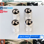 New Jaguar 'R' tyre valve caps. Set of 4. JDVCRS, RCAP