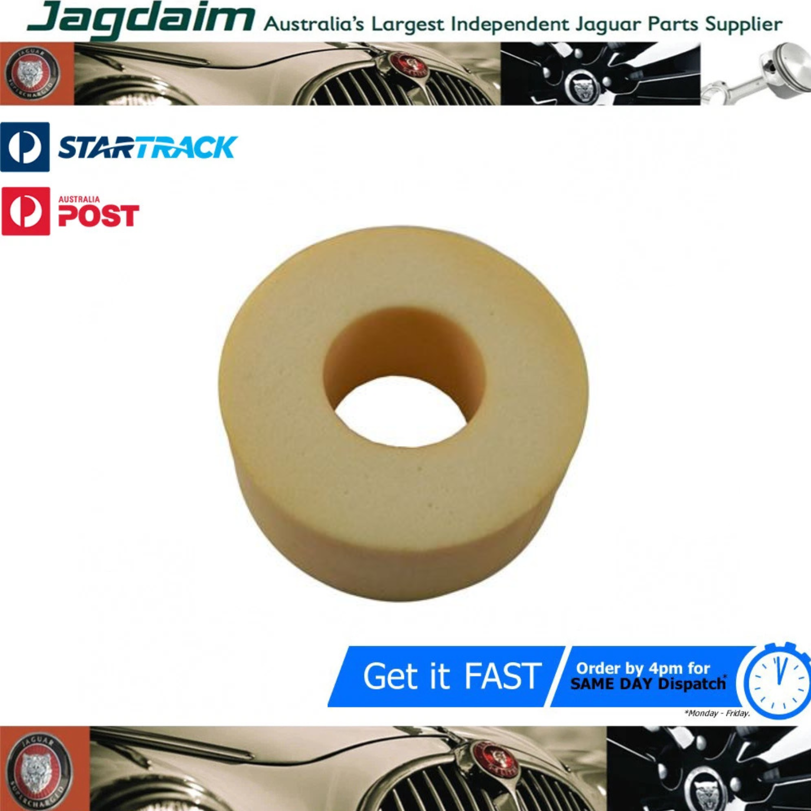 57-394.png New Jaguar Bush Rear Shock Absorber Upper Isolator XJ40 X300 CAC949350 - Image 1