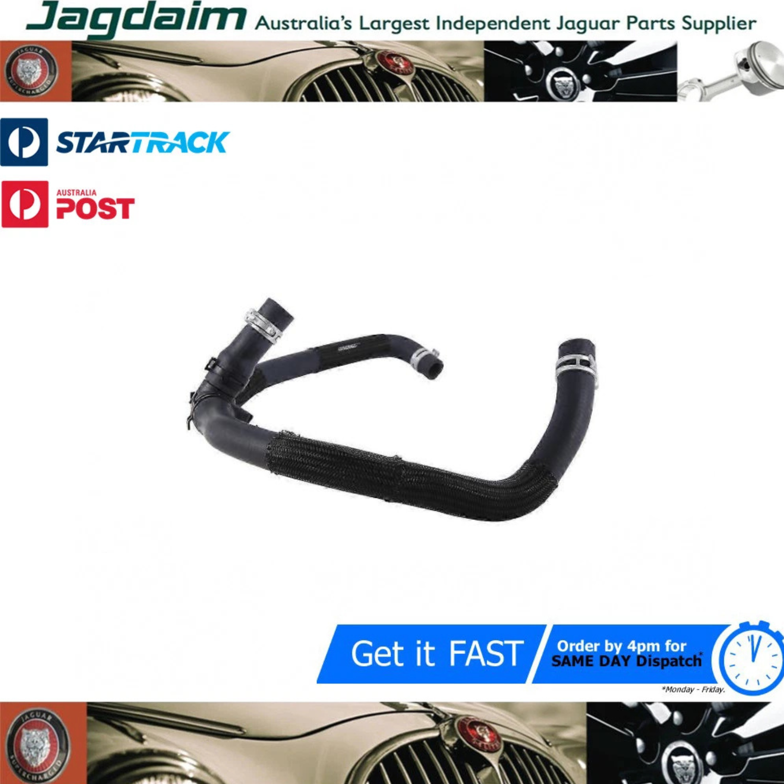 57-422.png New Jaguar EGR Inlet Tube Hose 3.0 Litre LR013163 LR033912 JDE11534 - Image 1