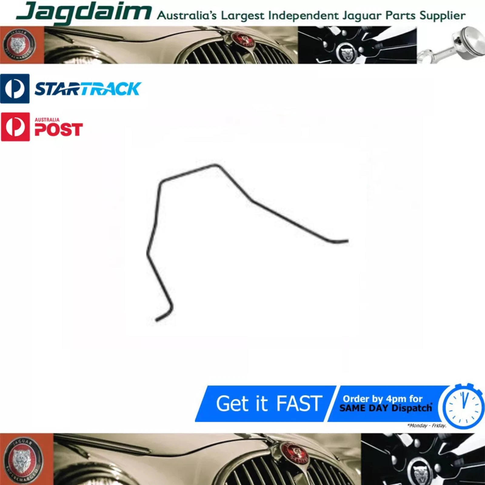 57-438.png New Jaguar Brake Vacuum Pipe E Type 4.2 S1 C24762 - Image 1