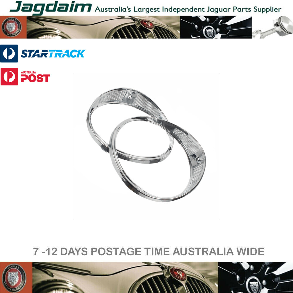 57-4394.jpg New Jaguar Headlamp Trims Pair C33728*P - Image 1