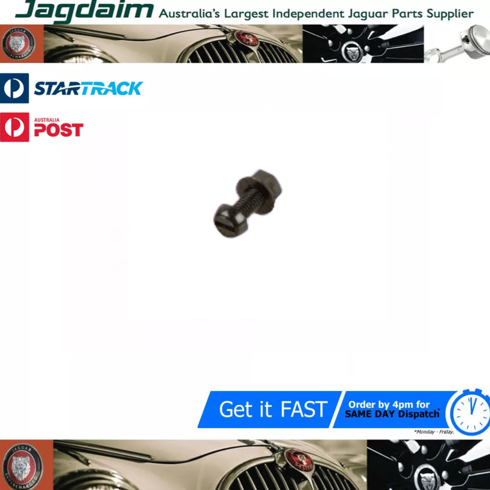 57-445.png New Jaguar Screw & Nut XJS BAC4451 - Image 1