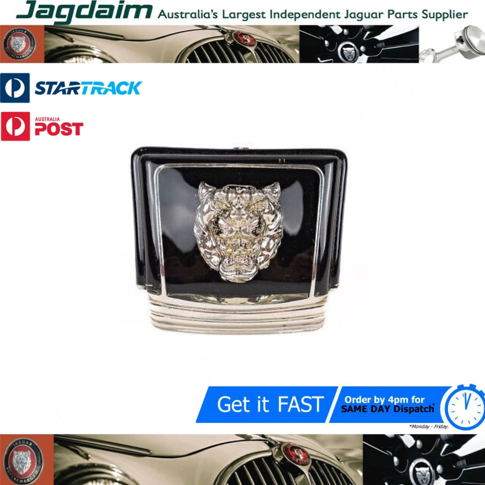 57-446.png New Jaguar Jaguar Grille Badge XJ6 XJ12 BD42436* - Image 1