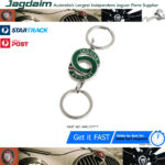 New Jaguar Chrome & Enamel Valet Keyring Keyfob Official Merchandise JHR1777