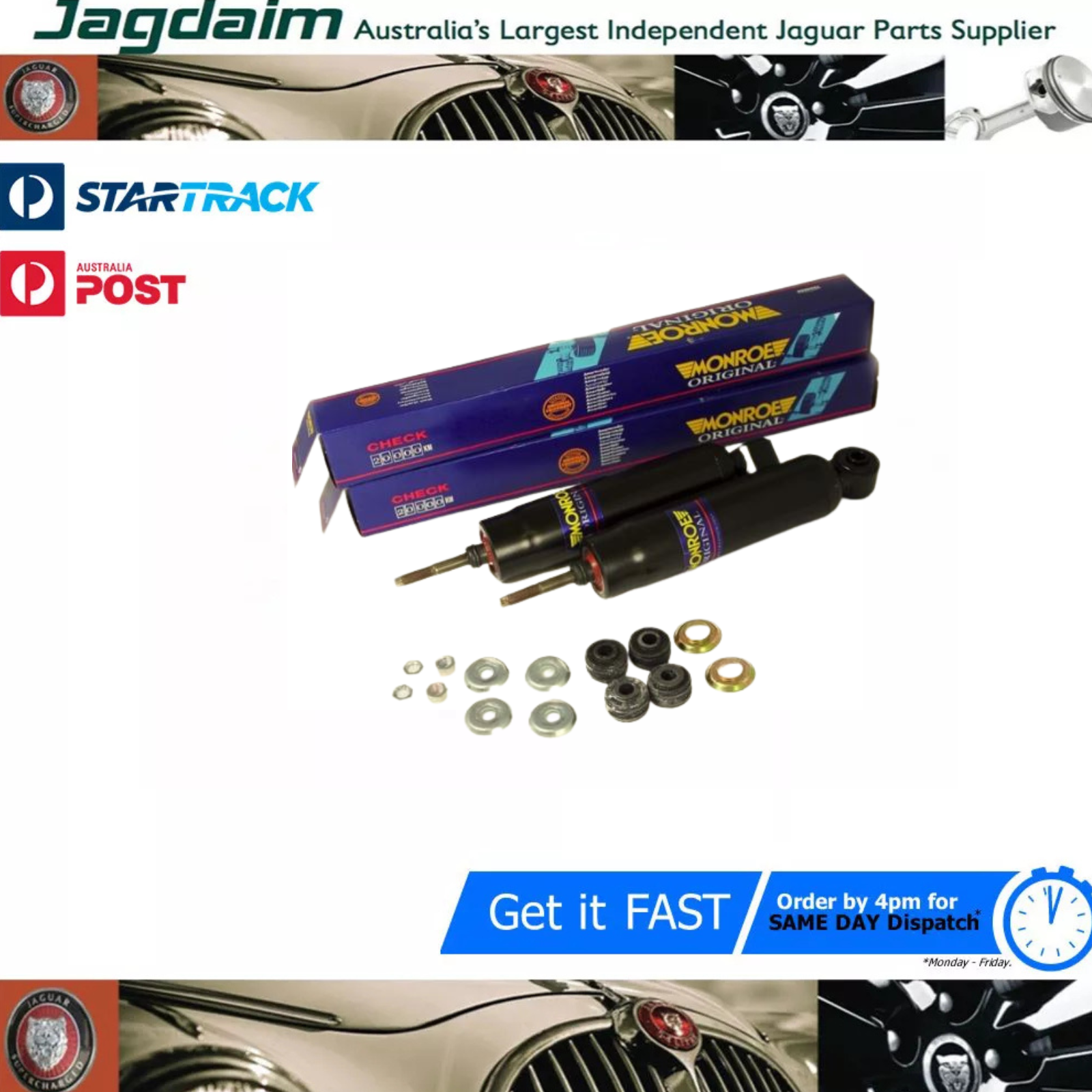 57-459.png New Jaguar Shocker Front MK2 Daimler V8 Monore Pair C20898M - Image 1