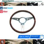New Jaguar XJ6 Healey Mgb Moto-Lita 15" MK3 Flat Wood Rim Holes Steering Wheel