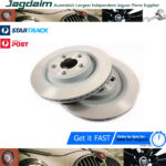 New Jaguar S-Type Rear Brake Disc Rotor Pair Kit Set C2C25338