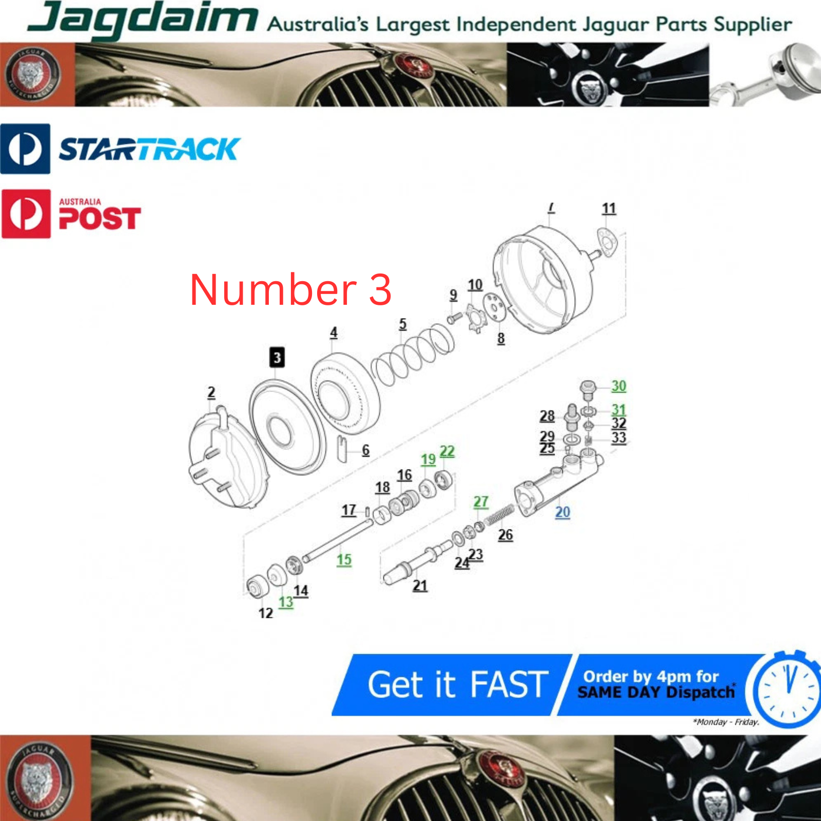 57-492.png New Jaguar E type S1 S2 Brake Vaccum Servo Diaphragm 10936 - Image 1
