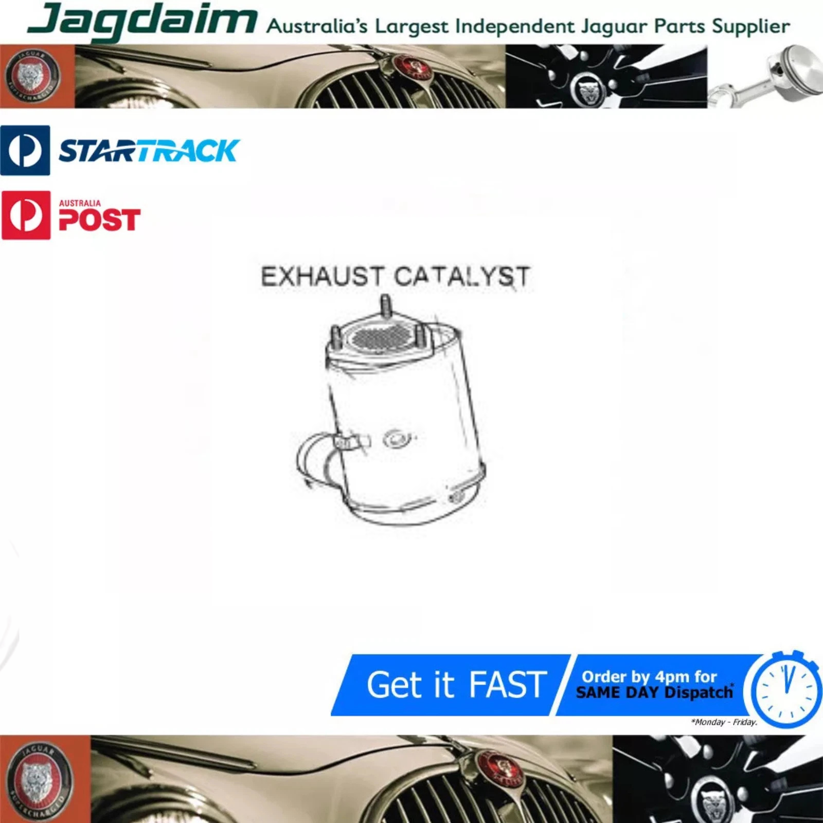 57-508.png New Jaguar Catalyst-exhaust X Type 2.0 C2S33045* - Image 1