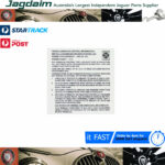 New Jaguar E Type 1973 Emissions Decal ID0010/73