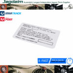 New Jaguar E-Type Door Chassis Plate ID0077