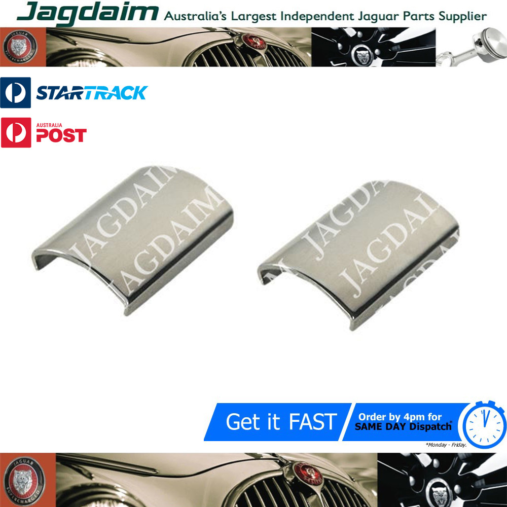 57-5261.jpg New Jaguar Daimler XJ6XJ12 E/S-Type MK 2 V8 Screen Chrome Joint Clip BD5366/1 X2 - Image 1