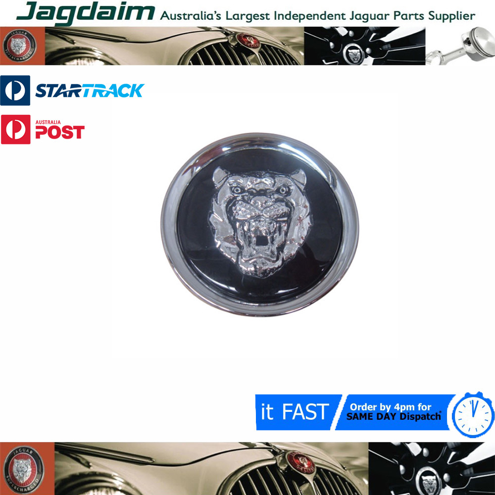 57-5305.jpg New Jaguar XJ XJ40 XJ6 XJ12 XJS XK8 / XKR Road Wheel Badge MXD6249CA - Image 1