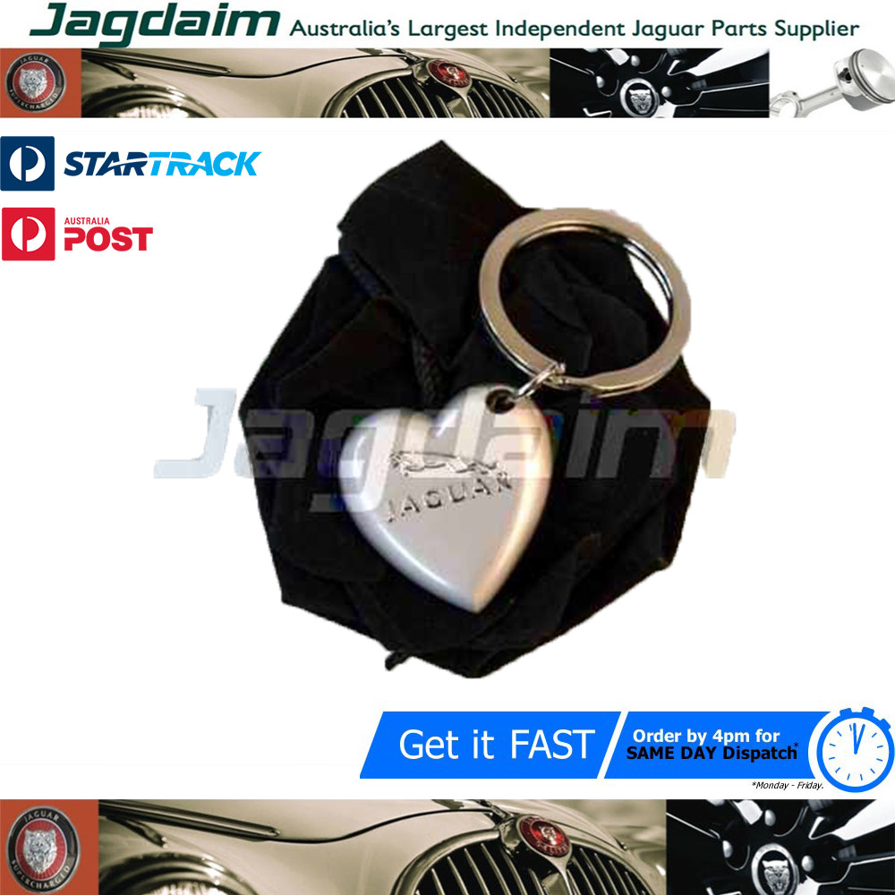 57-5401.jpg New Jaguar Genuine Heart Key Ring - JHR1929 - Image 1