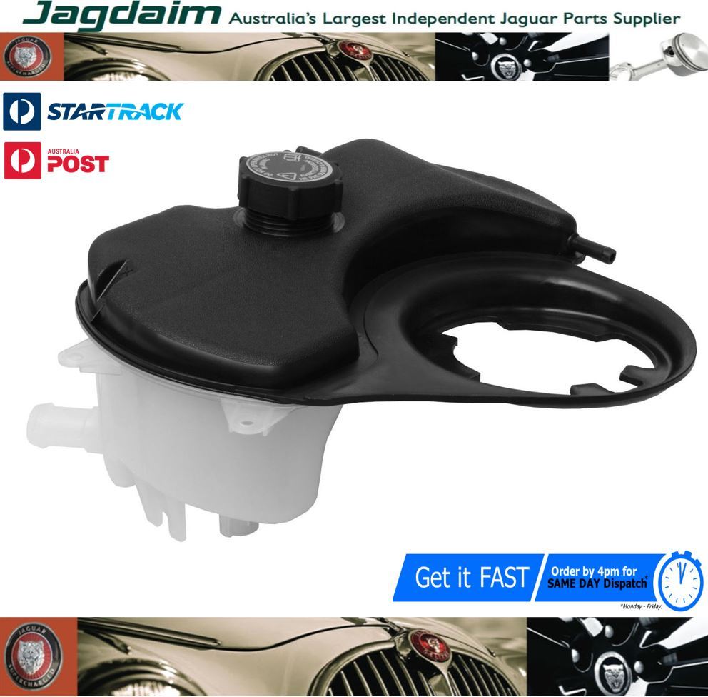 57-5422.jpg New Jaguar X-Type Coolant Reservoir Expansion / Header Tank + CAP SET C2S46861 - Image 1
