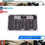 New Jaguar E-Type S1 S2 Chassis Plate ID0028