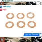 New Jaguar XK XKE MK XJ Oil Feed Pipe Banjo Bolt Washer 6 Pc Kit C4146