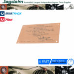New Jaguar XK140 141mph Dashboard Plaque ID0024