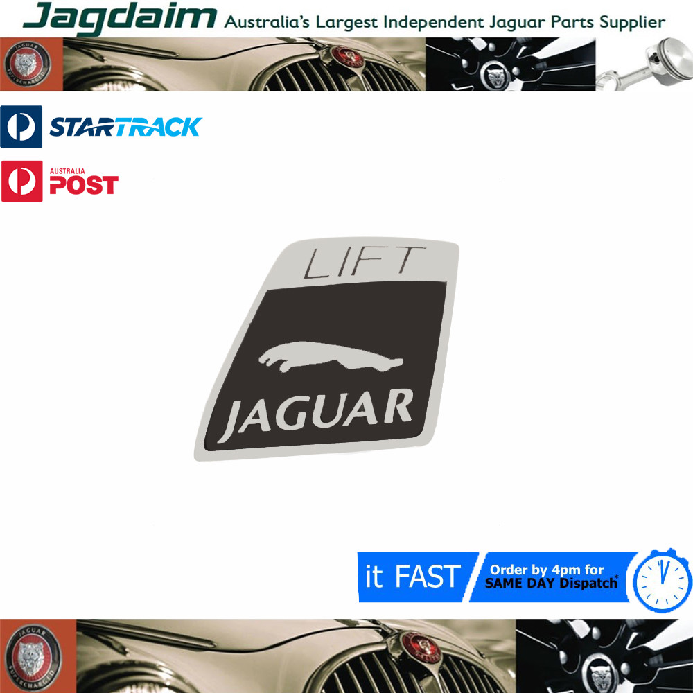 57-5794.jpg New Jaguar E-Type Seat Belt Buckle Decal ID0046 - Image 1