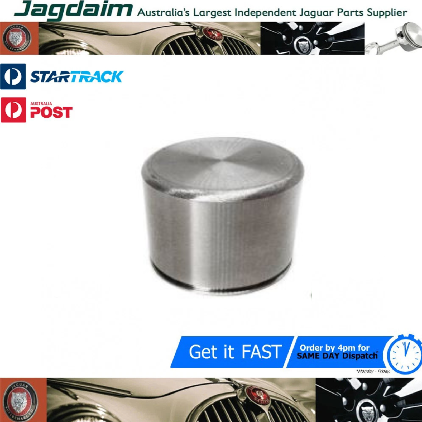 57-580.png New Jaguar Stainless Steel Rear Brake Caliper Piston 11372SS - Image 1