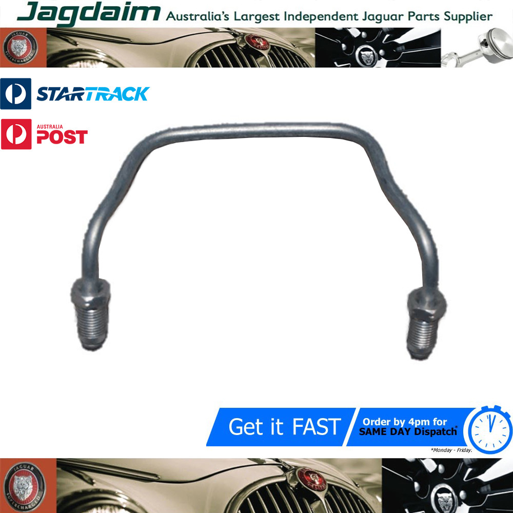 57-5811.jpg New Jaguar E-Type S2/3 XJ6 S1/2/3 XJS XJ12 Rear Caliper Bridge Pipe AEU1068 - Image 1