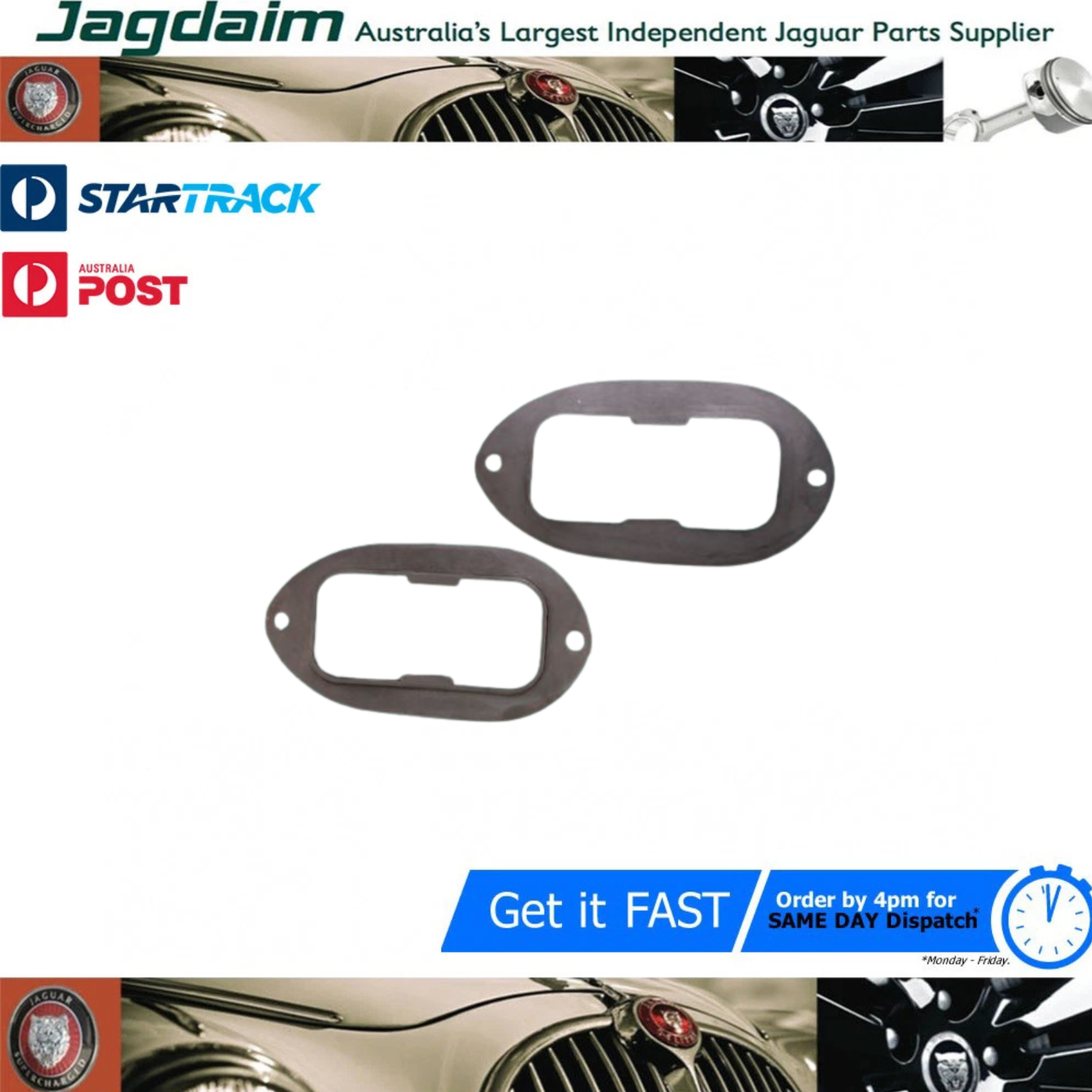 57-582.png New Jaguar Tail Lamp Lens Gasket MK1 MK7 MK9 XK 140 XK150 PAIR 5315* - Image 1