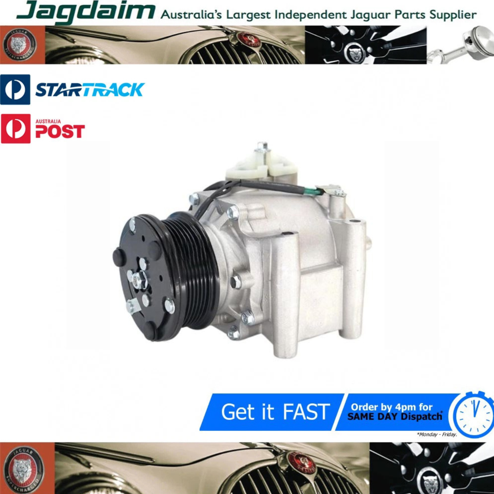 57-591.png New Jaguar Compressor Aircon S Type 2.7 Diesel 2.5 3.0 Petrol XR858532* - Image 1