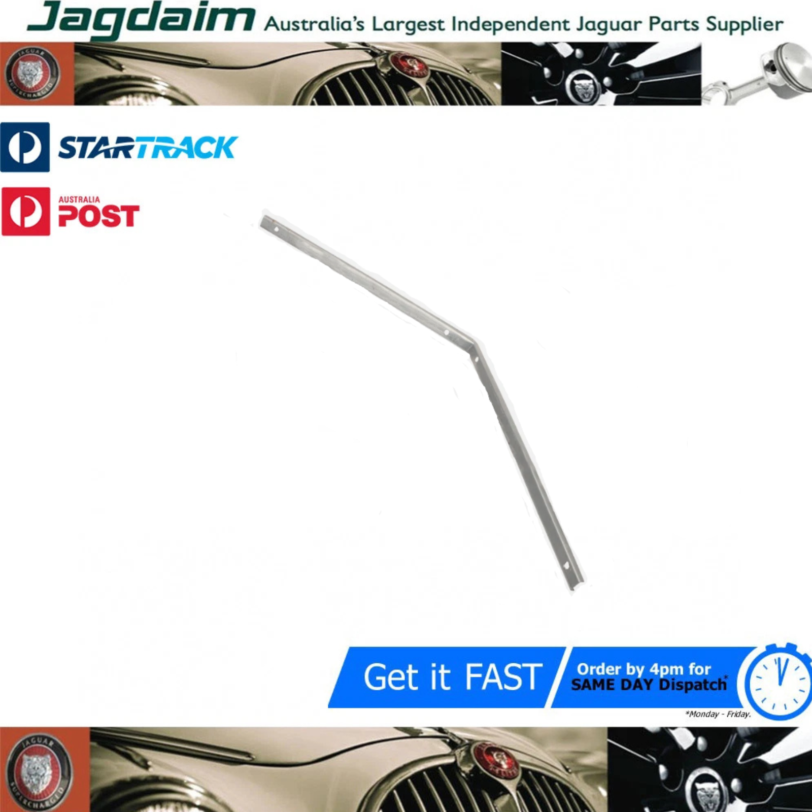 57-592.png New Jaguar Door Seal Retainers Pair XK150 Roadster XK150-89 - Image 1