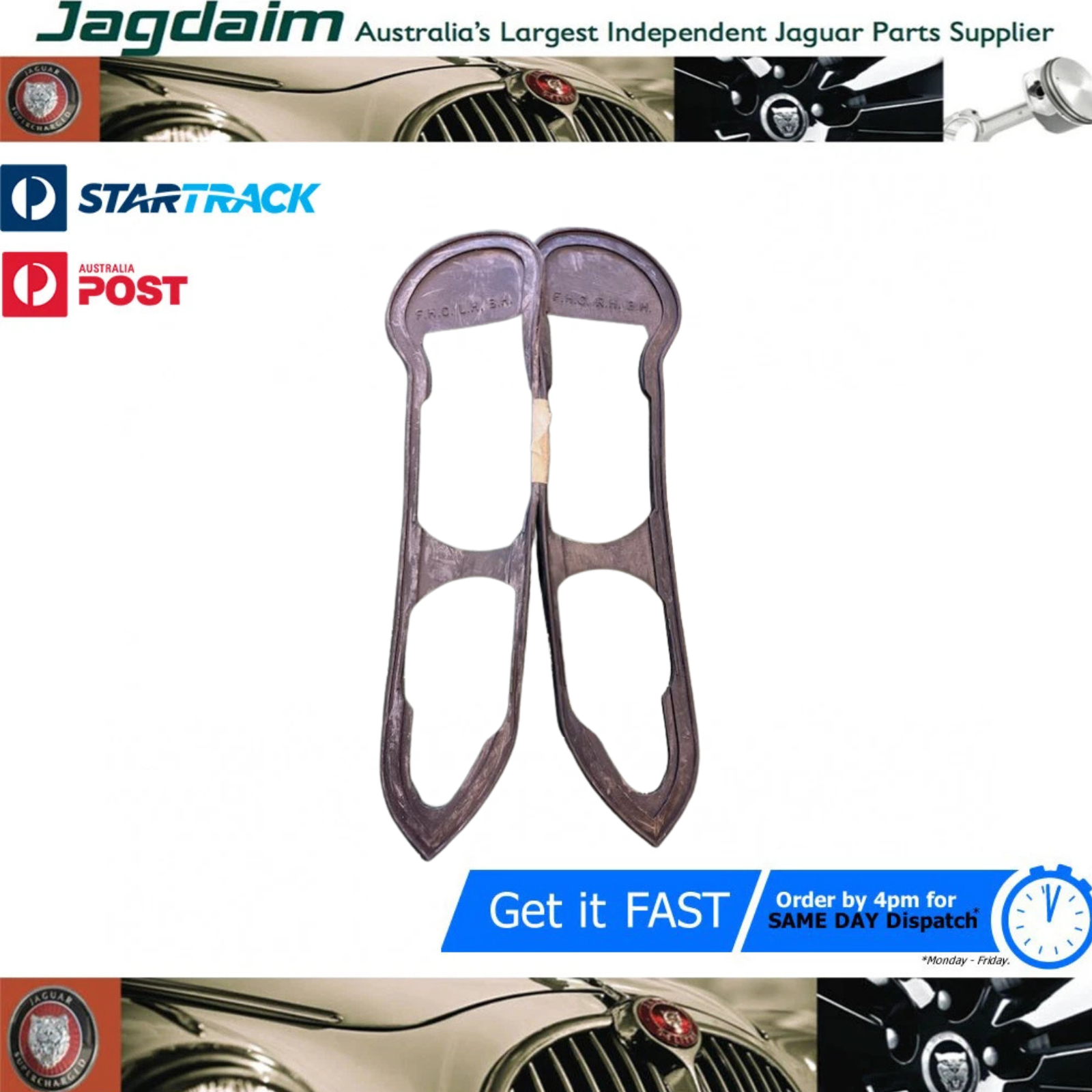 57-600.png New Jaguar Rear Lamp Gasket (PAIR) E-TYPE S1 FHC 11136/7 - Image 1