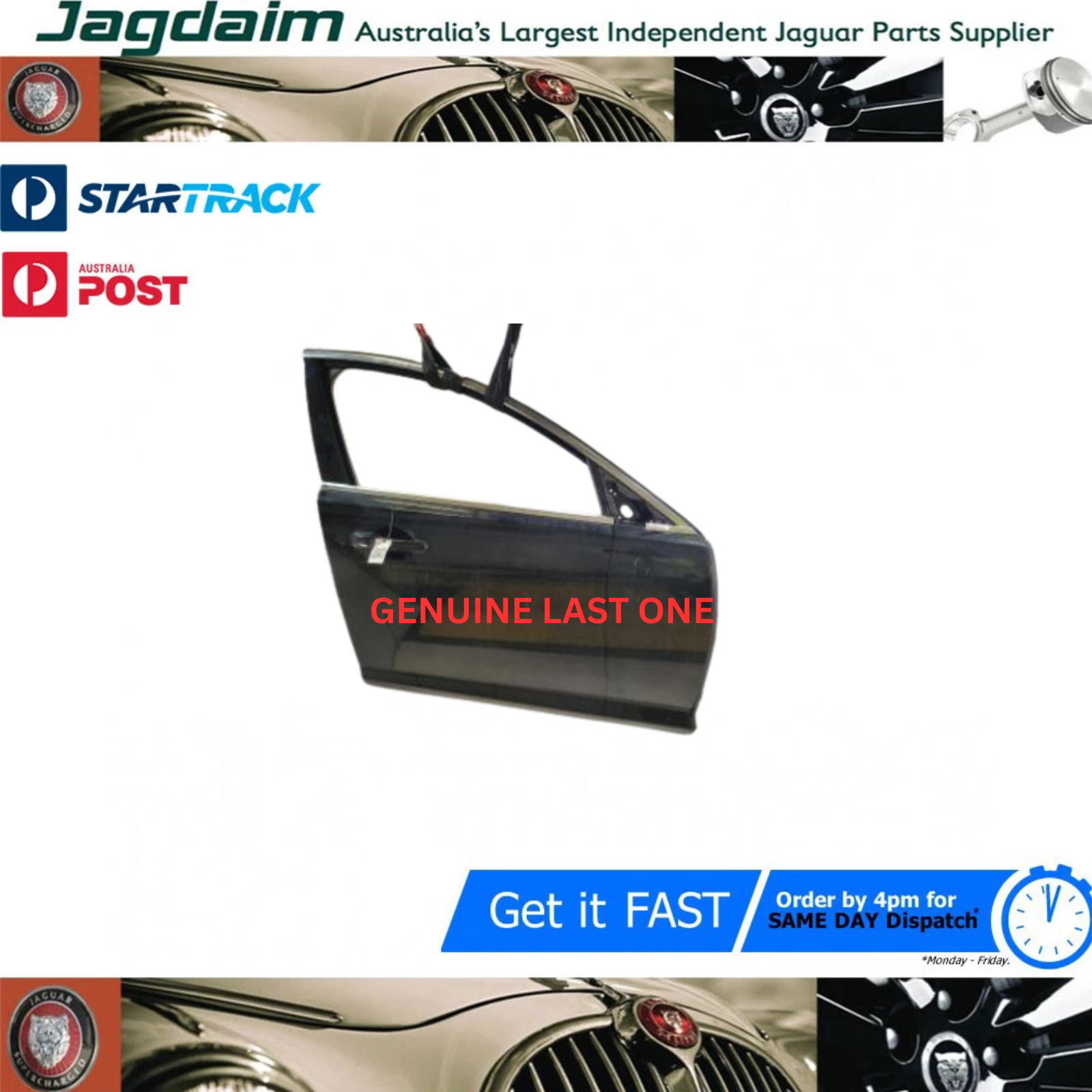 57-624.png New Jaguar Door Shell Genuine XF Right Front 2009-2015 C2Z2060 - Image 1