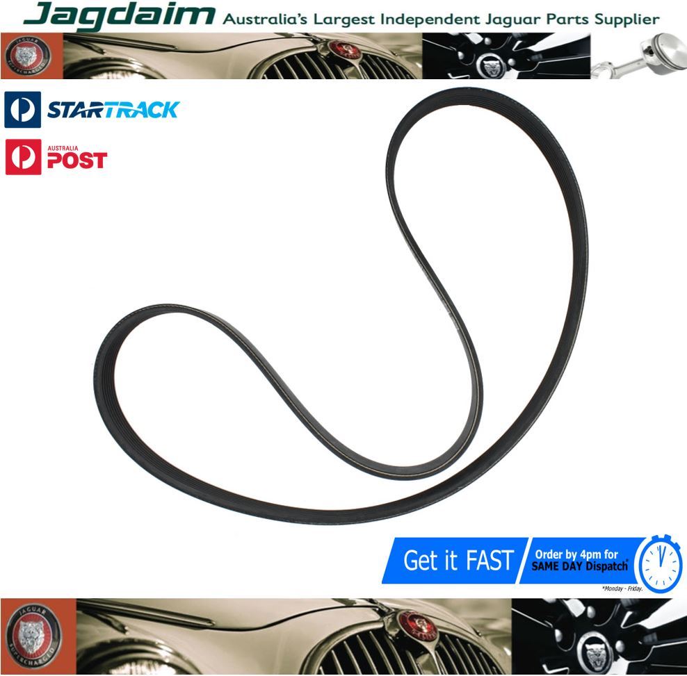 57-6339.jpg New Jaguar XJ XJ6 X300 XJR Supercharger Drive Pulley Belt NBD7740EA - Image 1