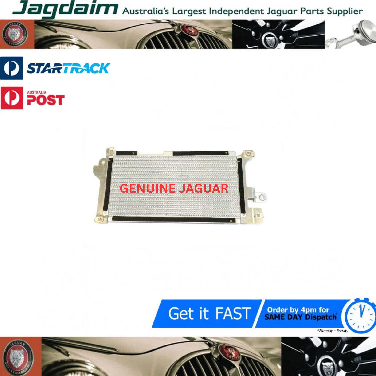 57-660.png New Jaguar XJ 2003 - 2009 Fuel Cooler 2.7 Litre turbo diesel C2C26946 - Image 1